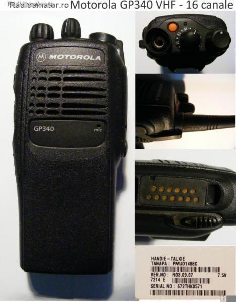 Anunt de mica publicitate V-48997 Vand Motorola GP340 VHF - port